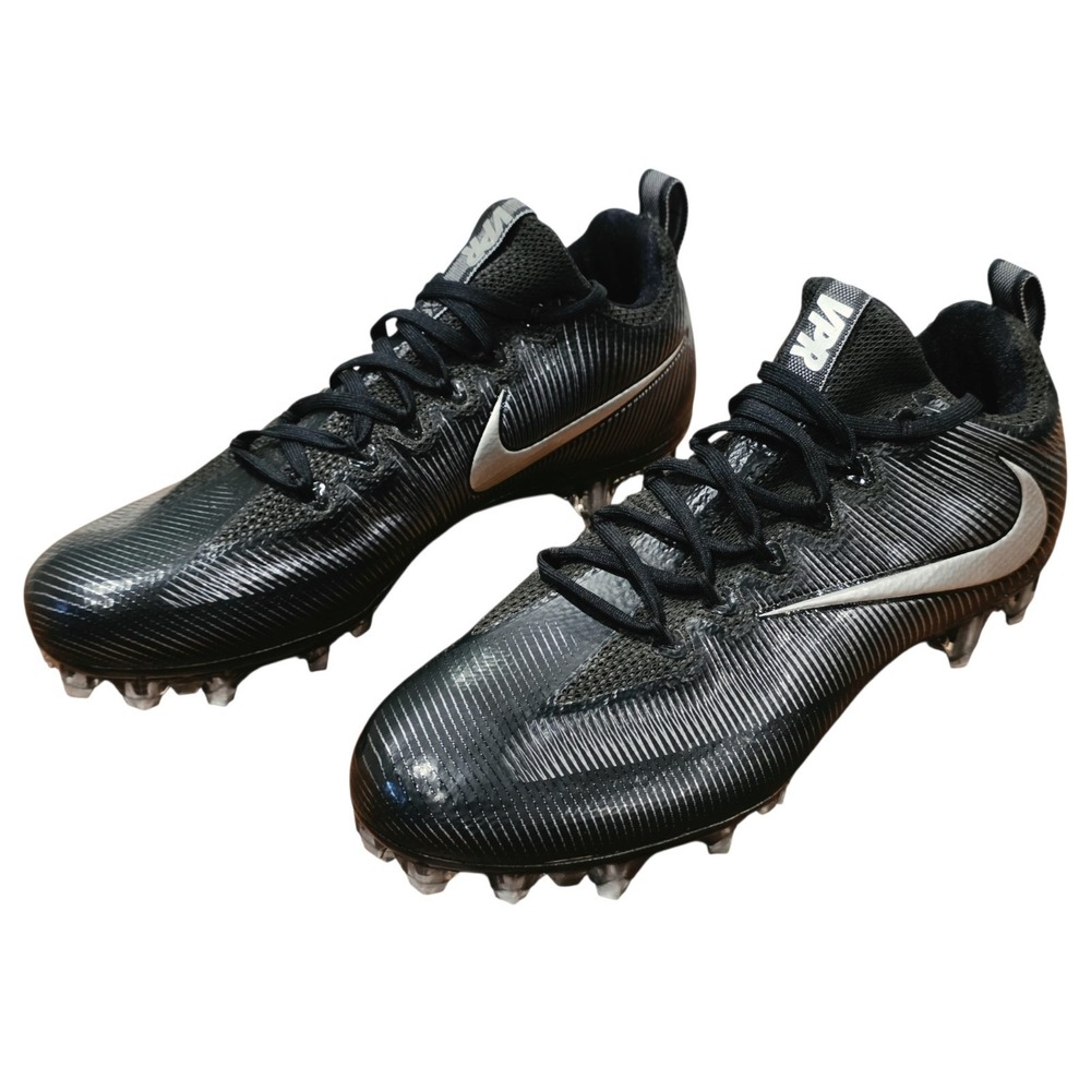 Nike Vapor Untouchable Pro Football Cleats Mens 8.5 Black Silver 833385-001